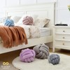 Sioloc Soft Knot Ball Pillows,Round Throw Pillow Cushion Home Decoration