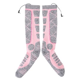 Electrical Heated High Socks Adjustable 3 Gears Temperature Electronic Feet Warmer Socks for Elderly Winter