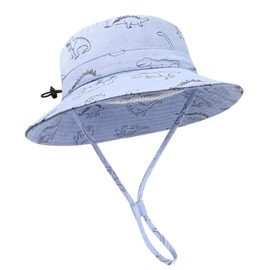 Baby Sun Hat for Boy Girl Toddler,Kids Summer UPF 50+ UV Protection Hat Wide Brim Beach Bucket Cap 6-24 Months