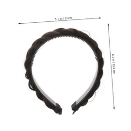 WOONEKY Hair Accessories Braiding Fishbone Braid Headband Girls Wig Headband Women Headdress Hair Decoration