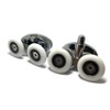 Smooth Set of 4 New Oval Metal Alloy Double Wheel