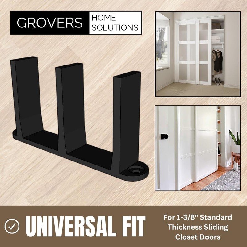 Sliding Closet Door Floor Guide Bracket | Universal Fit for