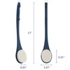Body Back Scrubber – 17'' Long Handle Shower Brush, Durable