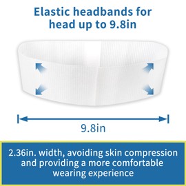 RAQEHO 46pcs Disposable Headbands for Spa - Non Slip Elastic Spa Facial Head Bands Bulk Head Wrap Hair Bands For Women'S Hair Skincare Washing Face Makeup Facial Tools Esthetician Supplies Adjustable