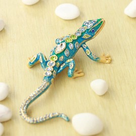 ＜トカゲ（エメラルドグリーン）＞ ピィアース