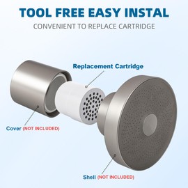 KDF Shower Filter Replacement Cartridge for JOLIE Shower Head Filter - 1 Pack