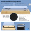 Whetstone Sharpening Stone Set, Dual Sided Grit 1000/6000 Knife Sharpener