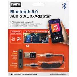 Nero Bluetooth 5.0 Audio AUX Adapter (for Car/Car/HiFi System etc.)