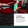 SGT KNOTS Twisted Battle Rope - Weighted Exercise Rope for