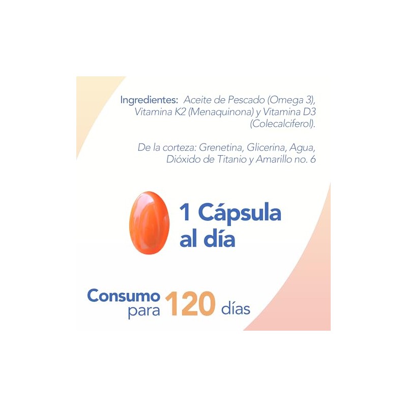Natgel Vitaminas D3 + K2 y Omega 3 - Softgels
