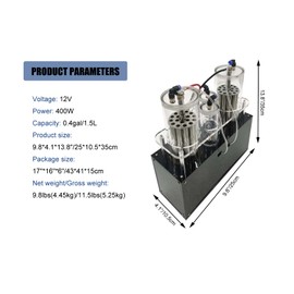 INTSUPERMAI Hydrogen-Oxygen Separation Electrolysis Machine Water-Lonizer Hydrogen Oxygen Separator for Demonstrating Generation and Separation of Hydrogen and Oxygen