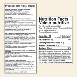 Great Lakes Wellness Collagen Peptides Powder - Unflavored - Quick Dissolve Hydrolyzed, Hormone & Antibiotic Free, Non-GMO, No Preservatives - 454g