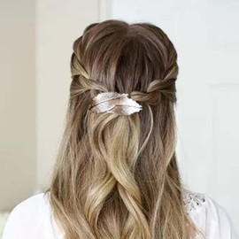Cybche Blatt Haarspangen Metall Blätter Haarspangen Goldblatt Clip Barrette Minimal Blätter Haarspangen Hochzeit Haarnadel Metall Haarschmuck Schmuck Für Frauen Kopfschmuck