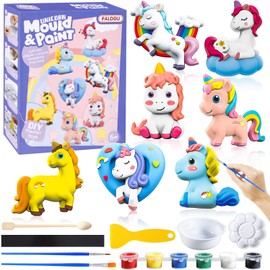 FAMKEEP Painting Children's Set, Toy Painting Craft Sets, Painting Set Toy DIY, Craft Set Children's Painting Set, Unicorn Craft Set, Children's Toy Gift for Girls 3-12 Years