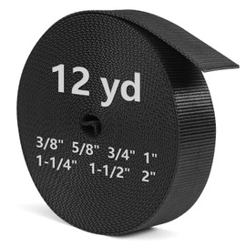 BEYOURD Extra Thick Webbing, Heavy Duty Nylon Straps, Flat Strapping for Outdoor DIY Gear Repair (2" x 12 yard)
