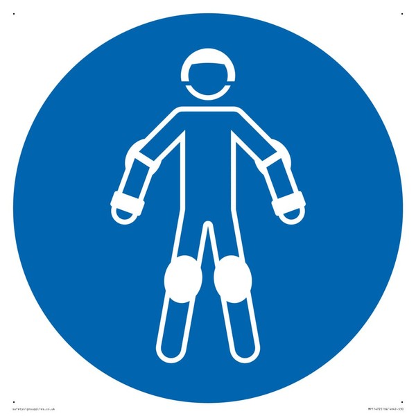 Mandatory: Wear protective roller sport equipment Sign - 300x300mm - S30