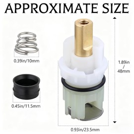 RP25513 faucet stem assembly Replacement Kit for delta two handle faucet repair kit Includes 1/4 Turn stop RP4993 Seats and Springs 2 Pack