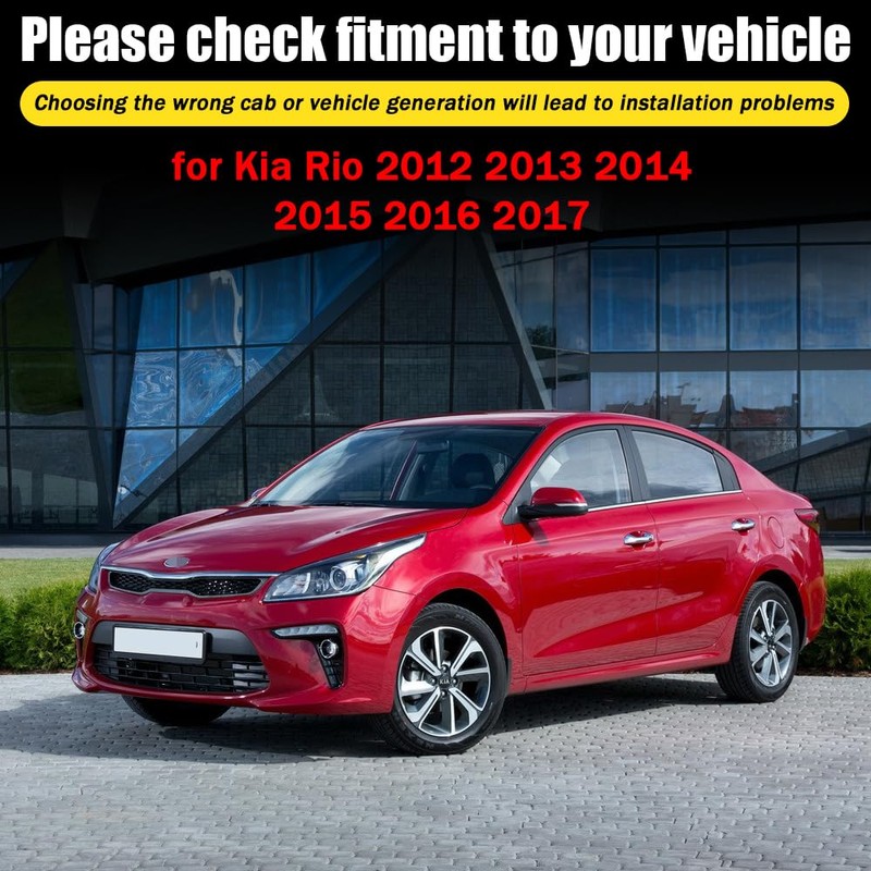 LETINGFAR Window Visors Rain Guards for Kia Rio 2012 2013