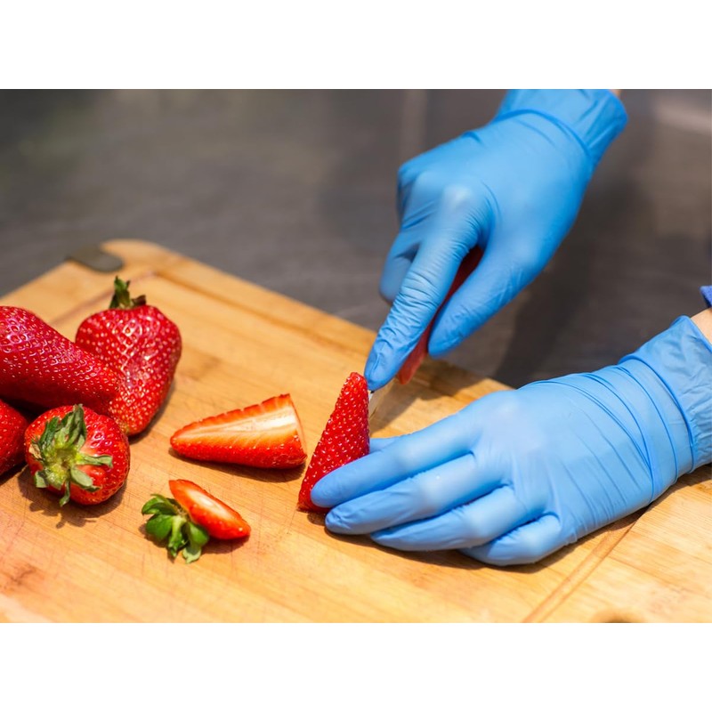 Tiga-Med Nitrile Gloves Blue Powder-Free Size: Small Pack of 100