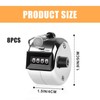 Leikurvo Pack of 8 hand counters: metal counter, clicker counter,