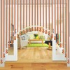 Wood Beaded Door Curtain Self-Adhesive, Door String Beads Curtains for
