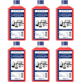6 x 750 ml Descaler Universal Descaler Concentrate, as for Fully Automatic Coffee Machines, Kettles etc. - for 6 Descaling / Applications 125 ml Each