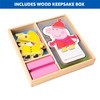 Peppa Pig Magnetic Wood Dress Up Doll. Includes 26 Colorful