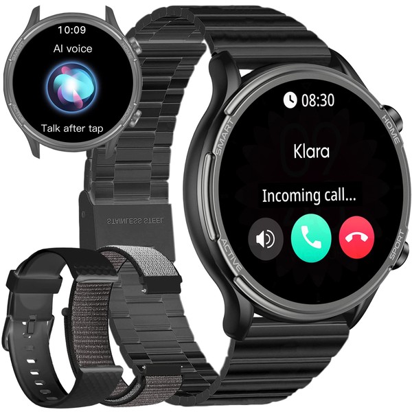 Android Smartwatch Women's Round Metal Bracelet - Smartwatch Women's with