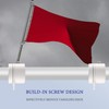 Wanjorlay Pack of 2 flags, pole rings, anti-wrap flags, pole
