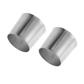 Motoforti Mandrel Exhaust Bend Elbow Concentric Reducer Car Exhaust Pipe Tubing Piping Adapter 3" OD to 3.5" OD 304 Stainless Steel Silver Tone 2 Pcs
