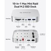 ORICO MiniRaid 10-in-1 Docking Station with Dual-Bay M.2 NVMe/SATA SSD