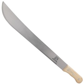 Armory Replicas Hunting & Camping Machete | Carbon Steel Blade with Ergonomic Grip, Full Tang - CAMPSITE LONG FULL TANG WOOD HANDLE