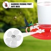 Zelpont Hummingbird Feeder Replacement Flowers 30 Pack, Bee-Proof White Plastic