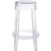 Modway Casper Modern Acrylic Counter Bar Stool in Clear -