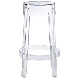Modway Casper Modern Acrylic Counter Bar Stool in Clear - Fully Assembled