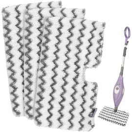6 Pack Steam Mop Replacement Pads for Shark S3500 Series Steam Mop S3501 S3601 S3550 S3901 SE450 S3801CO S3601D S2901 S2902 Steam Pocket Mop Floor Clean, Microfiber Reusable Steam Scrub Pads for Shark