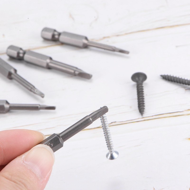sourcing map 5pcs TA1.8-TA3.0 Triangle Screwdriver Bit 1/4" Hex Shank