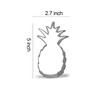Keewah Pineapple Cookie Cutter, 5 x 2.7 inch, Stainless Steel