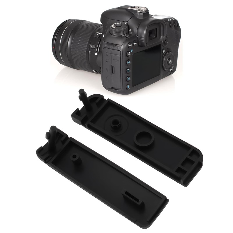 VGOL 2x Rubber Port Covers Compatible with Canon EOS 7D