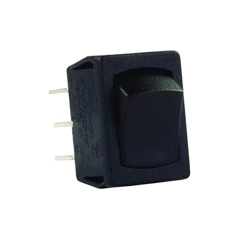 JR Products 12805 Black DPDT Mini On/On Switch