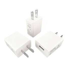SinitoAula UL Listed USB Wall Charger Block (5W, White, 3pcs), 5V 1A Power Adapter for Outlet, Plug for Cell Phones, Tablets, Earphones, Power Banks, Smart Wearables, Toys and More Electronic Gadgets