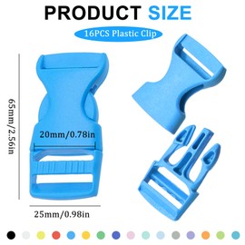 Bailtouk Side Release Buckles, multicoloured