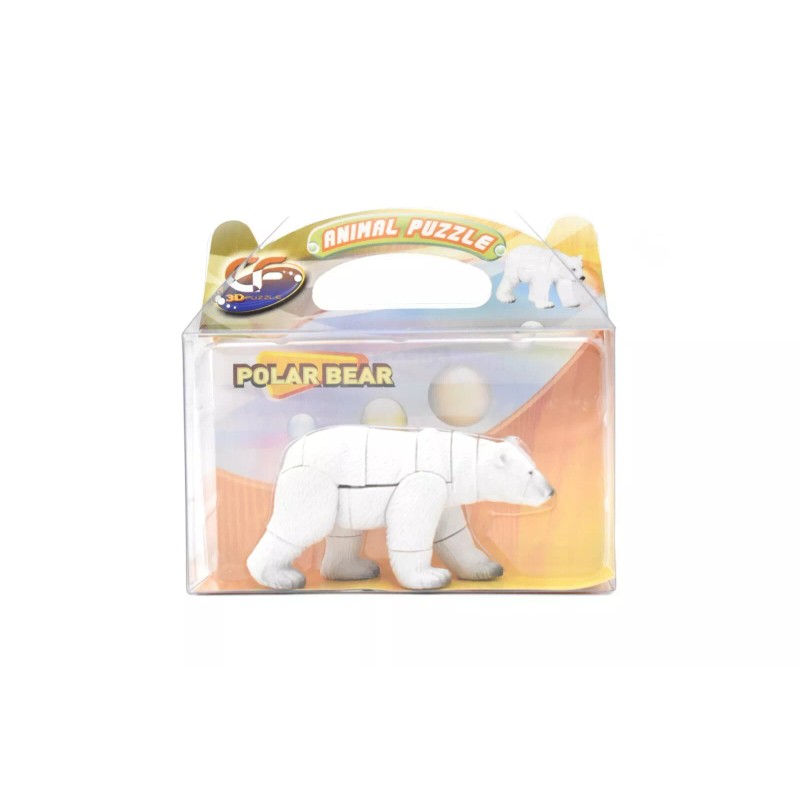 DILLON Polar Bear 3D Interlocking Plastic Animal Puzzle - F3031