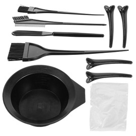Ipetboom 1set Hair Dye Kit Set Brush Mixing Bowl Hair Coloring Tools No Mess for Professional Salon Use