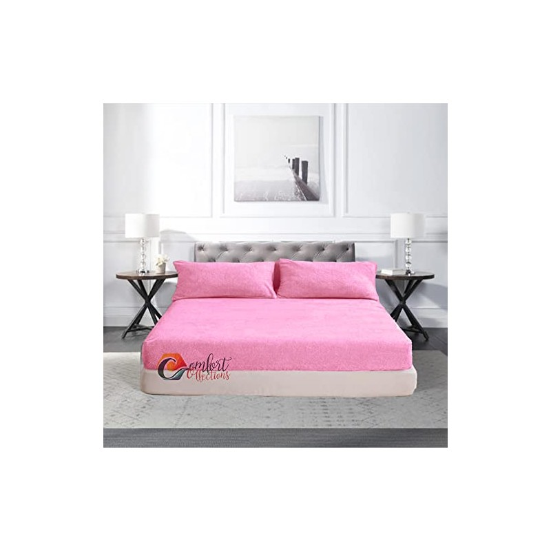 Extra Deep Fitted 30cm Teddy Fleece Fitted Bed Sheet Plain