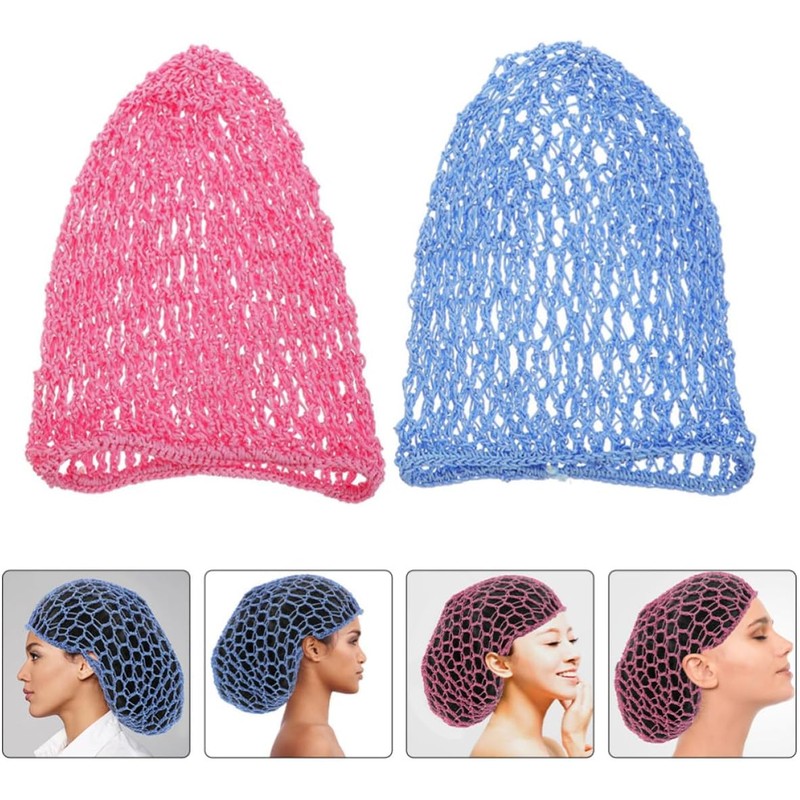 CALLARON Redecilla Pelo de Poliéster para Mujer, 2piezas, Gorro de