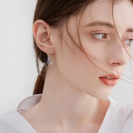 YFN Hummingbird Earrings Bird Dangle Earrings Sterling Silver Jewelry Hummingbird Gifts for Women