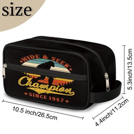 LLCXCSI Kids Travel Toiletry Bag for Boys, Bigfoot Waterproof Hanging Dopp Kit Hide and Seek Wash Bag with Large Capacity for Travel, Sports, Shower