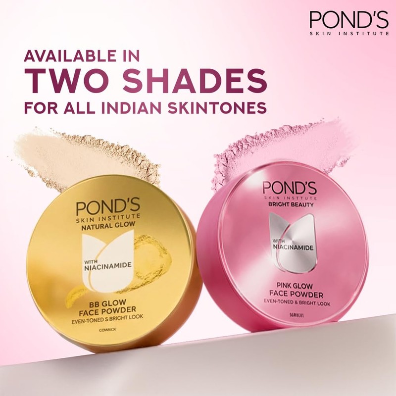 POND's Natural Glow Face Matte Powder, Pink Glow, 30g, For