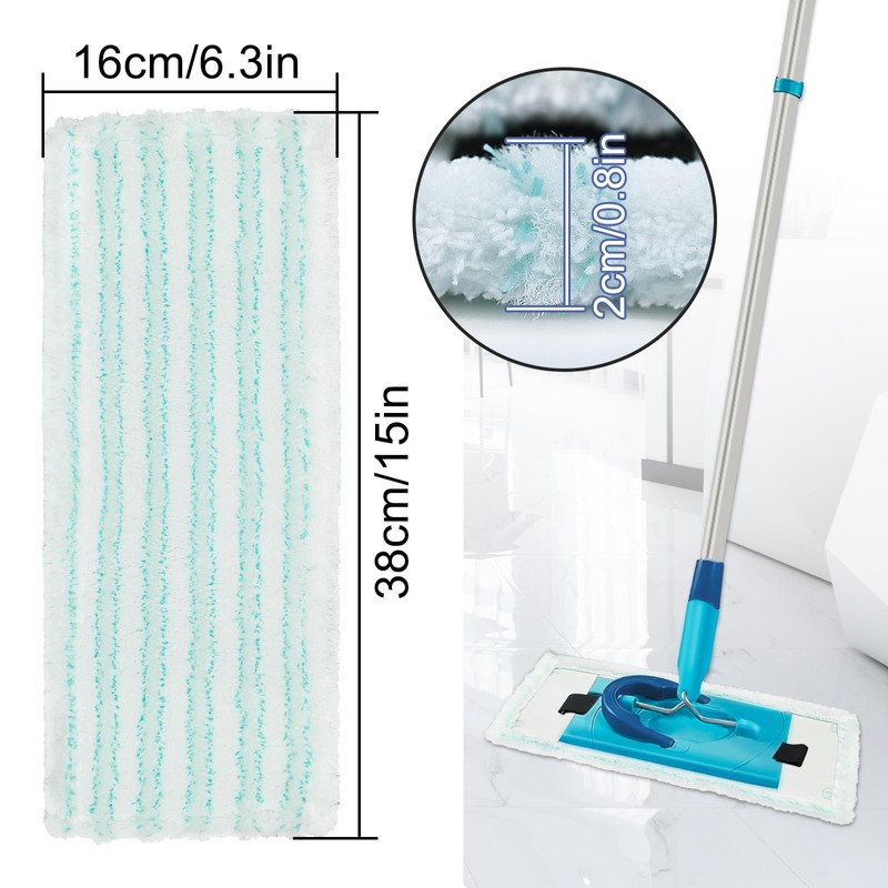 Replacement Microfibre Mop Cloth, Replacement Mop Heads Compatible with Leifheit
